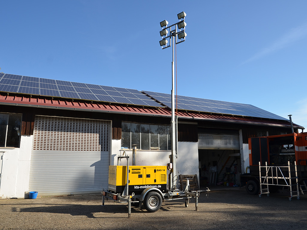 Lichtmasten zu vermieten